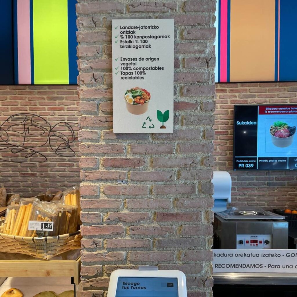 Cartel informativo Lakua Eroski