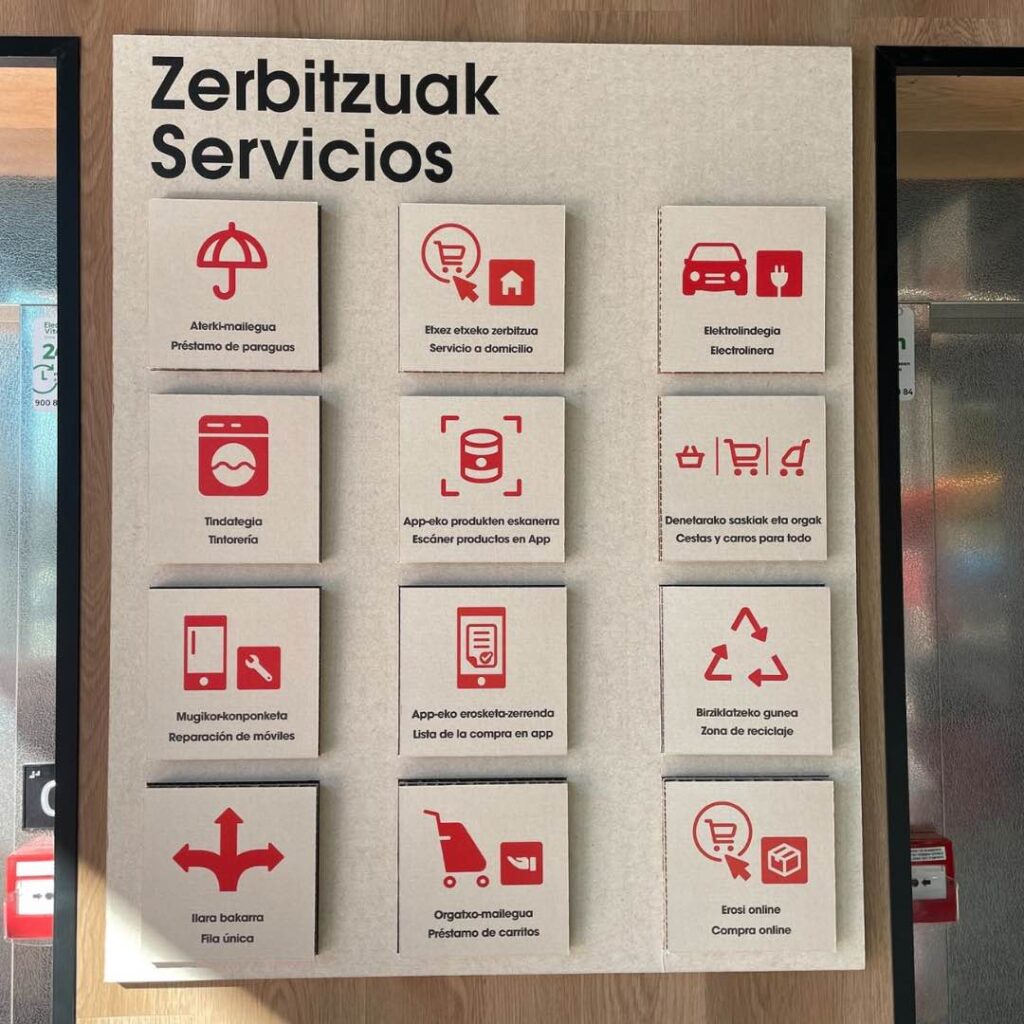 Cartelería Eroski Lakua