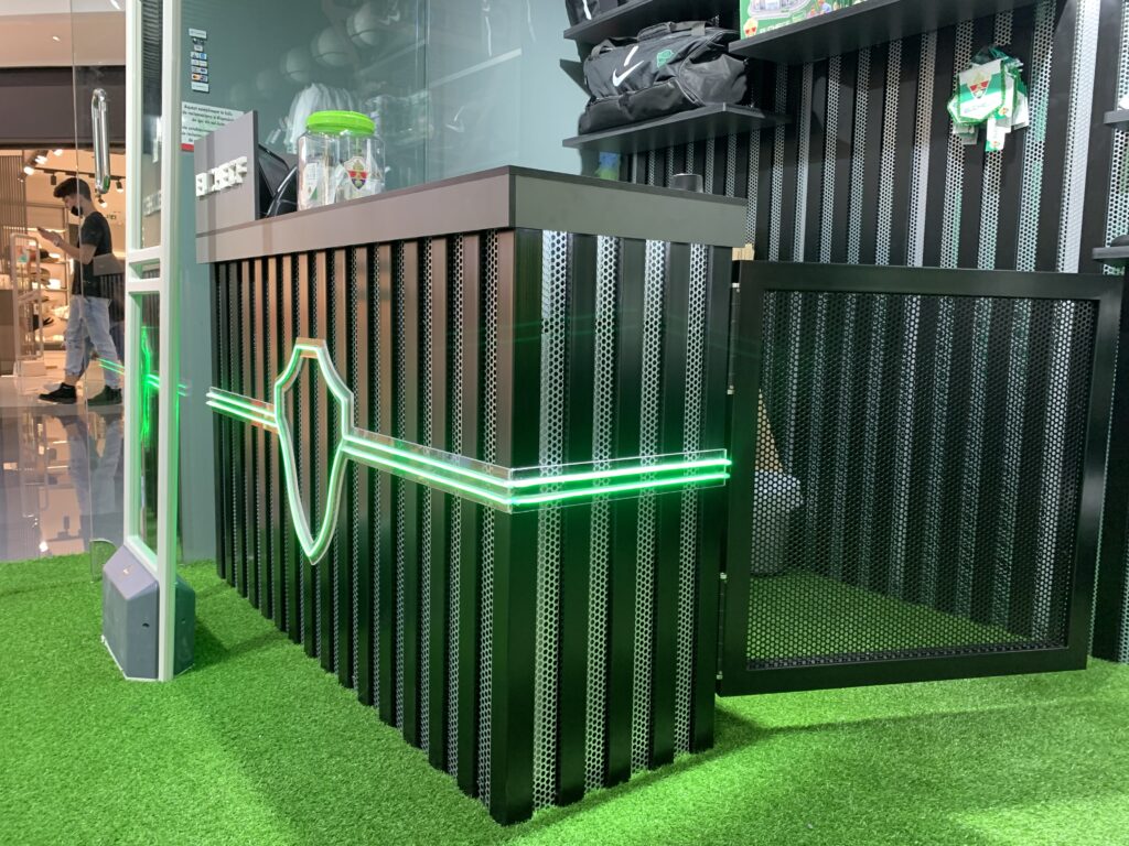 mostrador tienda Elche CF